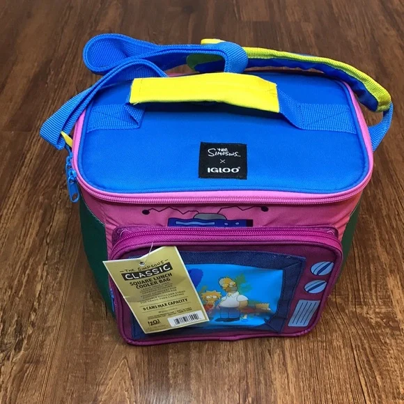Igloo x The Simpsons Insulated Square Cooler Bag 9-Can Capacity - Picture 4 of 12